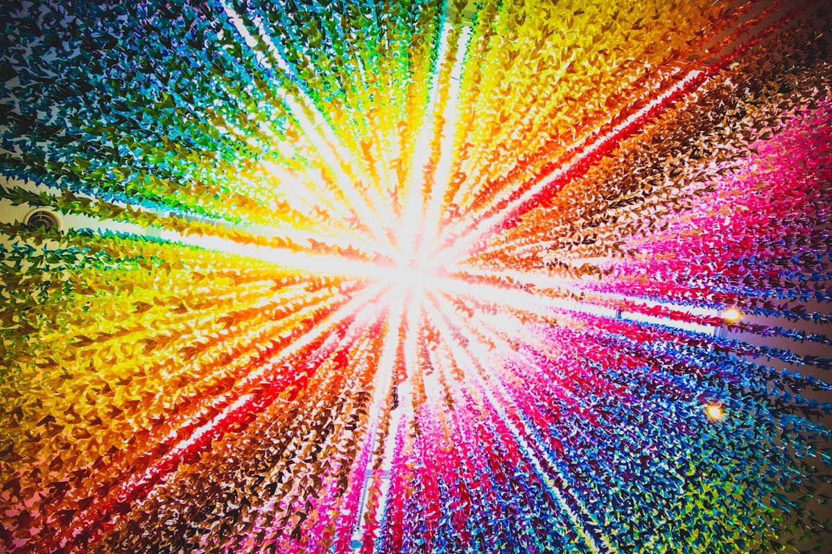 Colorful energy field representing an aura reading