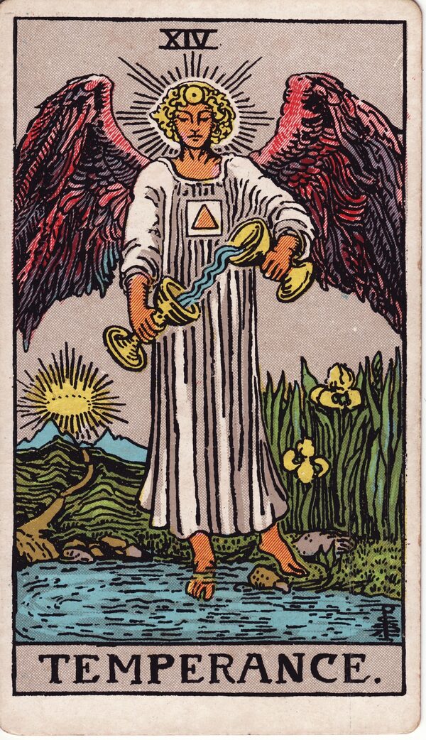 Temperance tarot card - Rider–Waite–Smith Major Arcana 14